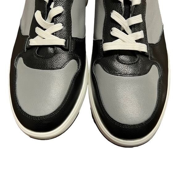 Robert Graham MIND RG5677L Grey Black Leather Sneakers Size 13 - Picture 6 of 10